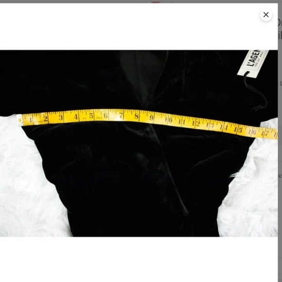 ❌❌❌ SOLD ❌❌❌ L'AGENCE $750.00 BNWT BLACK Velvet Rosalind Wrap Dress XS - Picture 6 of 9